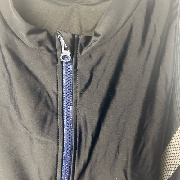 Trac Women's Black One Piece with Blue Accents swimsuit triathlon - Picture 3 of 11